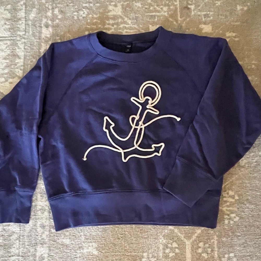 J. Crew Deep Blue Crewneck